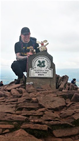 Bunny and Marmot Meeko were briefly the highest point in South Wales.